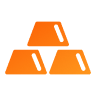 Gold bars icon